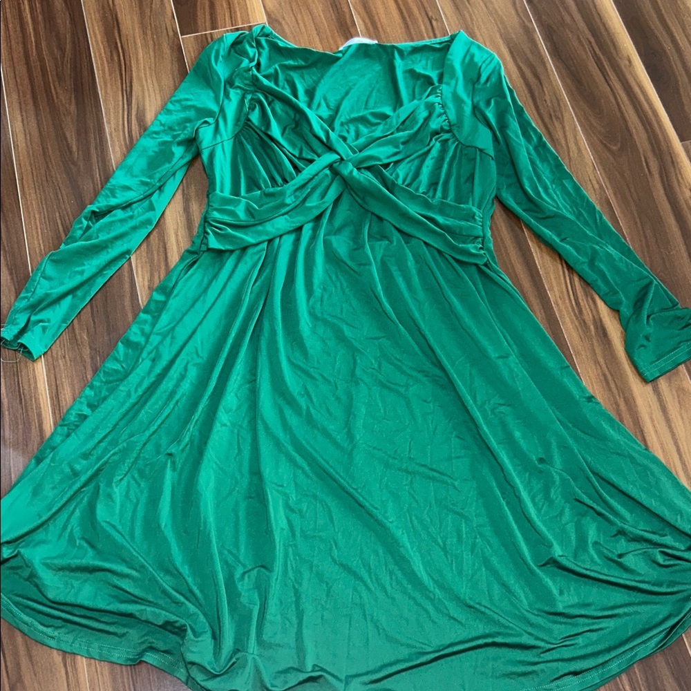 Large Rosegal green stretchy swing dress sexy
